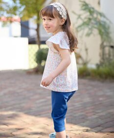 ANY KIDS 小花柄 プリント Tシャツ