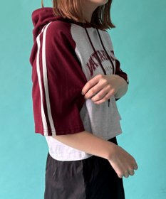 WEGO フーデッドラグランT