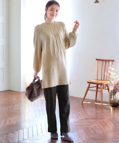 Tiaclasse L 求心片畦ニットチュニック