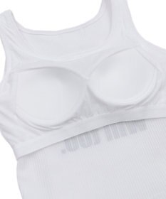 WEGO 【カップ付きインナー】グラフィックカップ付きリブタンク