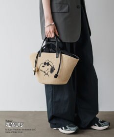 russet 【2025SS】《PEANUTS×russetコラボ第二弾》カゴトートバッグ小(CE-1515)