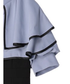 earth music&ecology パイピング衿付きドッキングワンピース