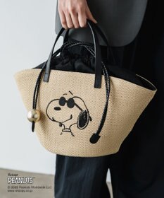 russet 【2025SS】《PEANUTS×russetコラボ第二弾》カゴトートバッグ小(CE-1515)