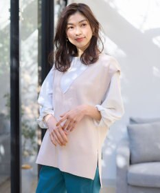 ANY 【洗濯機可】Ｖネックニットベスト