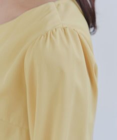 Tiaclasse 【洗える】リボンフレアスリーブブラウス