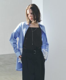 YECCA VECCA レースヘムロングシャツ