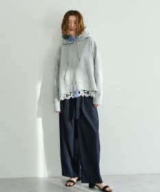 YECCA VECCA レースヘムロングシャツ