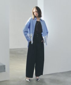 YECCA VECCA レースヘムロングシャツ