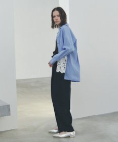 YECCA VECCA レースヘムロングシャツ