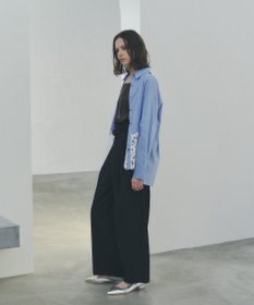 YECCA VECCA レースヘムロングシャツ