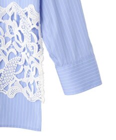 YECCA VECCA レースヘムロングシャツ