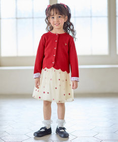 ANY KIDS 【Strawberry Collection】総刺繍 いちごチュールスカート