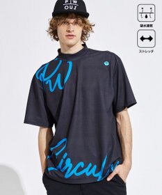 PW CIRCULUS 【吸水速乾 / 伸縮性抜群】【MEN】筆記体ロゴ COOLベンチレーションモック T