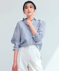 【ユニセックス】LIBECO ベーシックシャツ 麻 M 新品