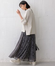 23区 L 【洗える】ライトコットンテリー ロゴ カットソー