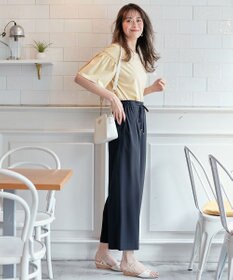 ANY SIS シルケットストライプ フレアスリーブ カットソー