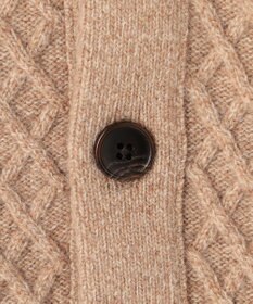 J.PRESS MEN ウール×カシミヤの上質素材【Cash Lamb's Wool】ハイネックケーブル カーディガン_25年モデル