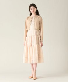 GRACE CONTINENTAL ラメシアーショートニットカーディガン