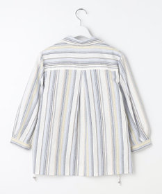 J.PRESS LADIES リネンMIX ストライプ スッキパー ブラウス