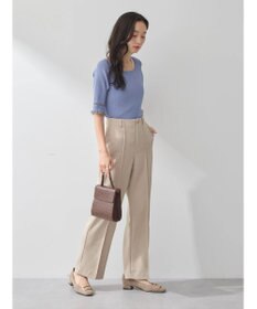 earth music&ecology ポイントシアーフリルニットプルオーバー