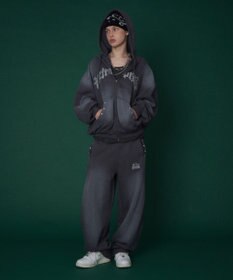 WEGO 【ユニセックス着用ITEM】グラフィックZIPパーカー