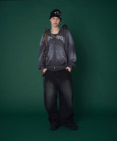 WEGO 【ユニセックス着用ITEM】グラフィックZIPパーカー