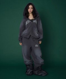 WEGO 【ユニセックス着用ITEM】グラフィックZIPパーカー