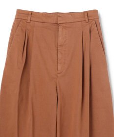 BEIGE， 【洗える・Oggi 11月号掲載】HAMLIN / コットンストレッチ2タックワイドパンツ