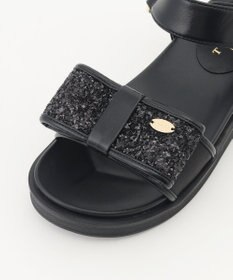 TOCCA GLITTER RIBBON FLAT SANDALS サンダル
