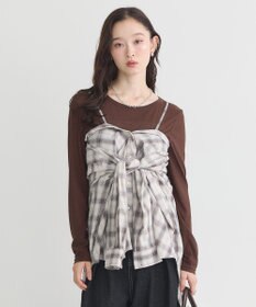 earth music&ecology クルーネックシアーテレコプルオーバー