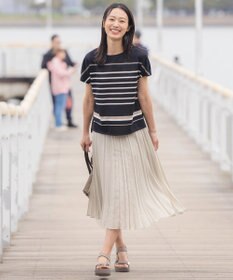 J.PRESS LADIES L ラミータンブラー プリーツ スカート