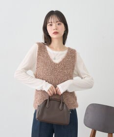 earth music&ecology クルーネックシアーテレコプルオーバー