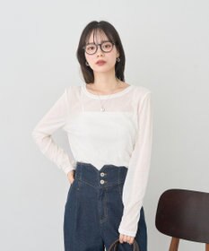 earth music&ecology クルーネックシアーテレコプルオーバー