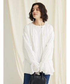 CRAFT STANDARD BOUTIQUE スカラレース袖ブラウス