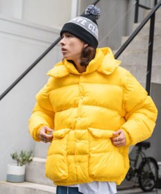 WEGO カラーナイロンパテッドブルゾン