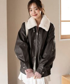 WEGO 2WAYファー襟PUジャケット