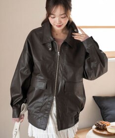 WEGO 2WAYファー襟PUジャケット