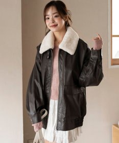 WEGO 2WAYファー襟PUジャケット