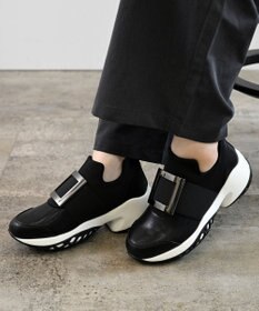 APOM 晴雨兼用　プラットフォームスリップオンスニーカー