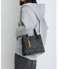 MioFIRANO カジュアルシッククロスラインハンドバッグ 2WAY チャーム付き　FIRANO フィラノ