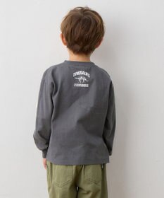 ANY KIDS 恐竜プリント 長袖Tシャツ