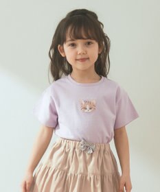 ANY KIDS オーガビッツアニマルサガラ刺繍Ｔシャツ