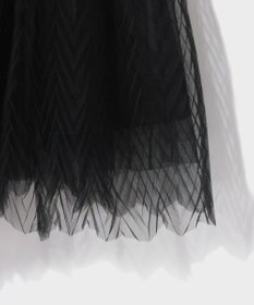 GRACE CONTINENTAL チュールプリーツコンビワンピース