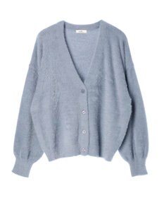 earth music&ecology ミニシャギーＶネックカーディガン