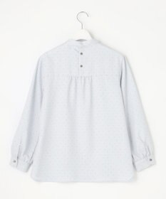 J.PRESS LADIES 【洗える・吸水速乾】 ライトアムンゼンドットPT リボン ブラウス