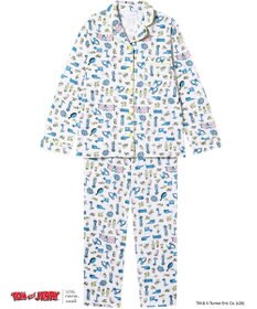 une nana cool トムとジェリー × une nana cool【綿100%】長袖開襟パジャマ