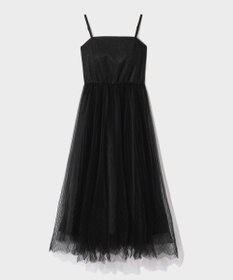 GRACE CONTINENTAL チュールプリーツコンビワンピース