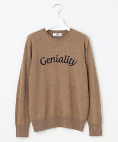 J.PRESS LADIES 【洗える】CASHMERE BLEND ロゴ ニット