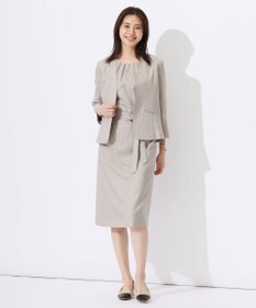 J.PRESS LADIES S 【セットアップ対応・洗える・UVケア・速乾】 OXIJEWELストレッチ ワンピース