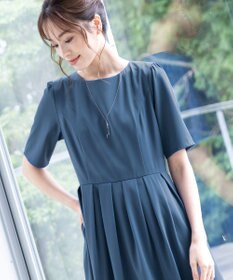 Tiaclasse 【日本製】大人上品なフラットカーブバーネックレス